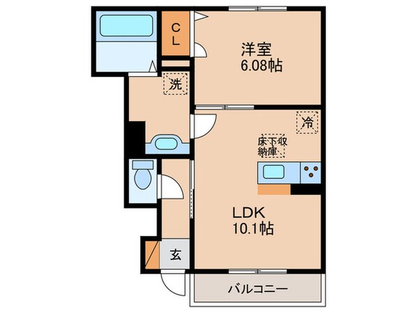 秀豊４号館の物件間取画像